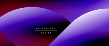 Posterler, kapaklar, afişler, broşürler, web siteleri için parlak renk çemberi ve yuvarlak element minimal geometrik soyut arkaplan