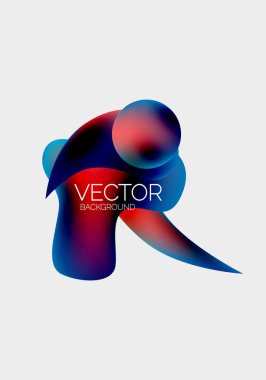 Soyut sıvı kabarcık arkaplanı. Sıvı eğimleri