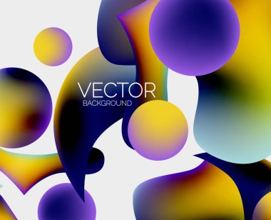 Vektör soyut parlayan şekiller arkaplan