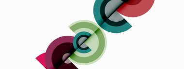 Gölgeler ile çevreler küçük geometrik bileşim soyut arkaplan