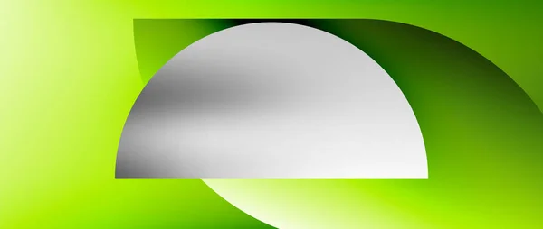 Heller Farbkreis Und Rundes Element Minimaler Geometrischer Abstrakter Hintergrund Für — Stockvektor