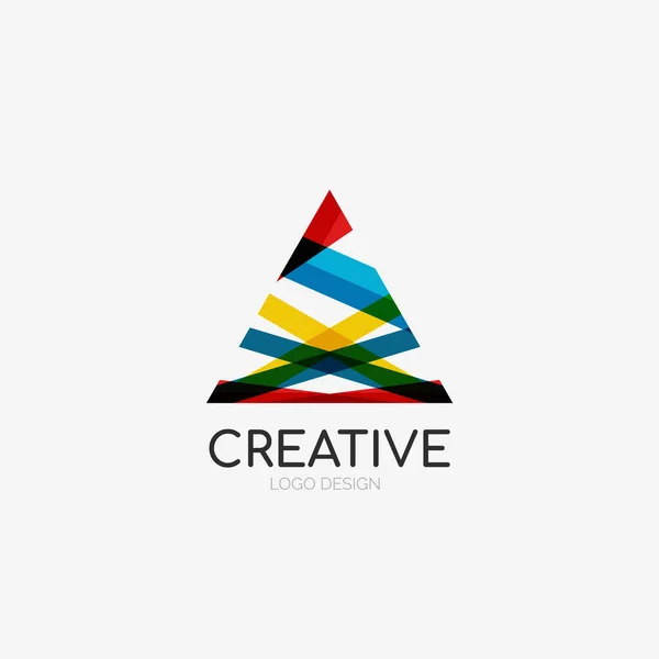 Dreieck Abstraktes Logo Ikone Des Firmenemblems — Stockvektor