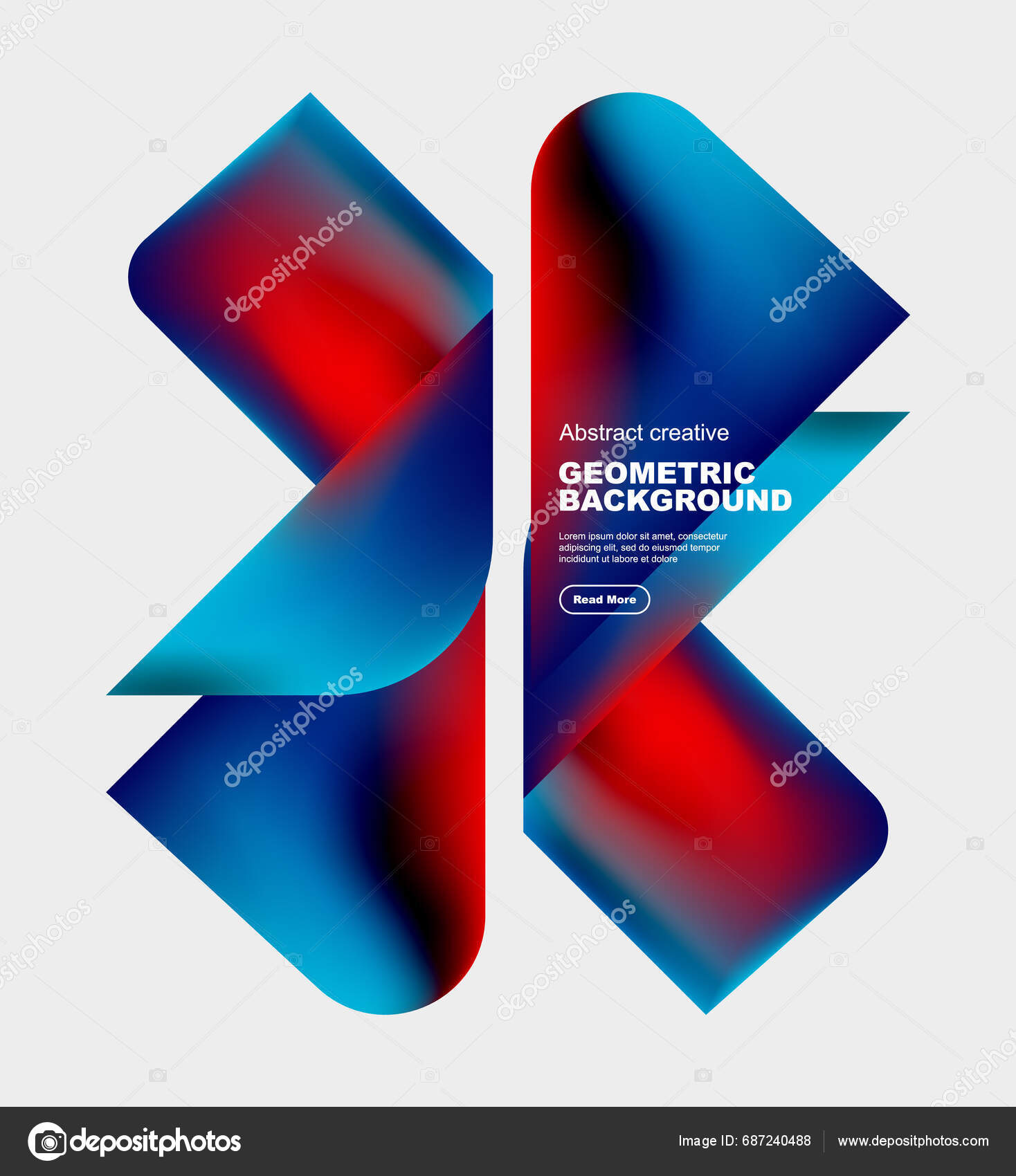 Square Triangle Design Fluid Gradients Abstract Background Stock Vector ...