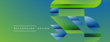 Basit geometrik formlar - dinamik geometrik soyut arkaplan. Duvar kağıdı, afiş, arkaplan, iniş sayfası, duvar sanatı, davetiye, baskılar, posterler için görsel senfoni