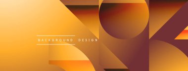 Basit geometrik formlar - dinamik geometrik soyut arkaplan. Duvar kağıdı, afiş, arkaplan, iniş sayfası, duvar sanatı, davetiye, baskılar, posterler için görsel senfoni