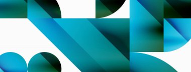 Çemberler ve çeşitli şekiller birleşerek çağdaş zemin oluşturarak yaratıcılığı ateşliyor. Dijital tasarımlar, sunumlar, web sitesi afişleri, sosyal medya paylaşımları için tasarım