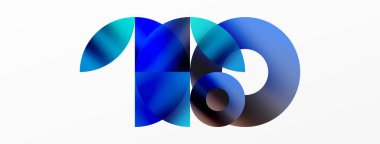 Çember ve üçgen soyut arkaplan. Yaratıcı teknoloji, dijital sanat, sosyal iletişim ve modern bilim kavramı. Posterler, kapaklar, afişler, broşürler ve web siteleri için ideal