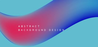 Sıvı ve geometrik elementlerle soyut vektör arkaplanı. Biçim ve renklerin uyumlu bir karışımı, duvar kağıdı, pankart, arkaplan, iniş sayfası için dinamik ve büyüleyici görsel manzara