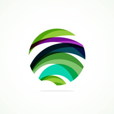 Soyut çember logosu - minimalist amblem, zamansız ve evrensel daire şekli. Benzersiz logo markaların ve kavramların aralığını temsil ediyor, basitliği ve yaratıcılığı tek ve ikonik bir resimde özetliyor