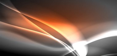 Neon ışıklı dalgalar arka planda dalgalanıyor, ışıltı ve hareketin büyüleyici dansı. Dinamik zemin, enerjinin ve modern estetiğin özünü yakalar