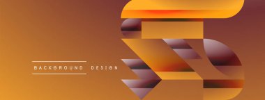 Basit geometrik formlar - dinamik geometrik soyut arkaplan. Duvar kağıdı, afiş, arkaplan, iniş sayfası, duvar sanatı, davetiye, baskılar, posterler için görsel senfoni