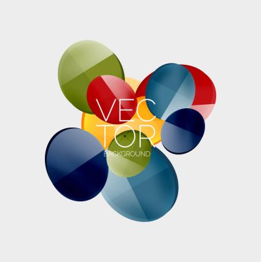 Geometrik daireler arka planda. Yaratıcı asgari bileşim