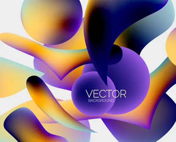 Vektorové Abstraktní Zářící Tvary Pozadí — Stockový vektor