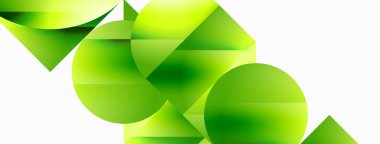 Minimalizm, gradyan cazibesiyle buluşur. Geometrik şekiller sakin bir arka planda birbirine dolanır. İnce renkler birleşir, dinamik bir tuval oluşturur, modern estetiğin kanıtıdır.