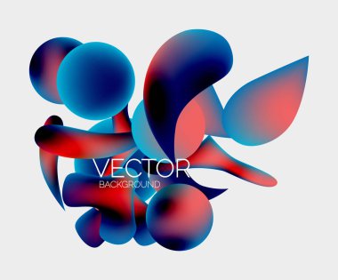 Soyut sıvı kabarcık arkaplanı. Sıvı eğimleri