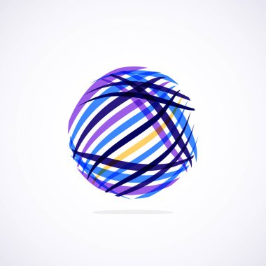 Soyut çember logosu - minimalist amblem, zamansız ve evrensel daire şekli. Benzersiz logo markaların ve kavramların aralığını temsil ediyor, basitliği ve yaratıcılığı tek ve ikonik bir resimde özetliyor