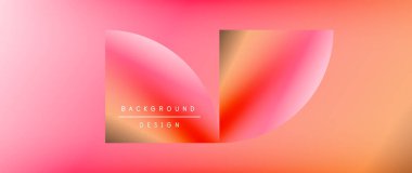 Posterler, kapaklar, afişler, broşürler, web siteleri için parlak renk çemberi ve yuvarlak element minimal geometrik soyut arkaplan