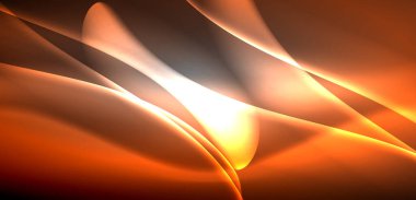 Neon ışıklı dalgalar arka planda dalgalanıyor, ışıltı ve hareketin büyüleyici dansı. Dinamik zemin, enerjinin ve modern estetiğin özünü yakalar