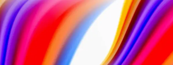 Rainbow Χρώμα Μετάξι Θολή Κυματιστή Γραμμή Φόντο Λευκό Πολυτελώς Ζωντανή — Διανυσματικό Αρχείο