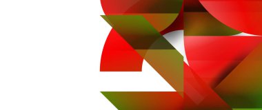 Geometrik füzyon - üçgenlerin soyut harmonisi ve minimalist arkaplan tasarımında daireler. Duvar kağıdı, afiş, arkaplan, iniş sayfası, duvar sanatı, davetiye, baskı için şekil ve satır tasarımı