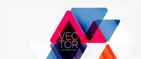 抽象的な背景 シャドウラインでモザイクスタイルの透明な三角形の色 ウェブサイトのヘッダー ソーシャルメディアの投稿 デジタルアートディスプレイ プレゼンテーション ブランディング要素 壁紙のデザイン — ストックベクタ