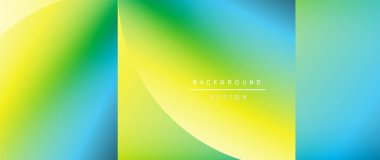 Posterler, kapaklar, afişler, broşürler, web siteleri için parlak renk çemberi ve yuvarlak element minimal geometrik soyut arkaplan