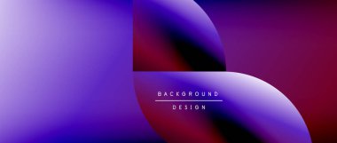 Posterler, kapaklar, afişler, broşürler, web siteleri için parlak renk çemberi ve yuvarlak element minimal geometrik soyut arkaplan