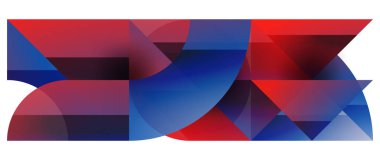 Geometrik füzyon - üçgenlerin soyut harmonisi ve minimalist arkaplan tasarımında daireler. Duvar kağıdı, afiş, arkaplan, iniş sayfası, duvar sanatı, davetiye, baskı için şekil ve satır tasarımı