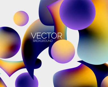 Vektör soyut parlayan şekiller arkaplan