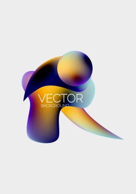 Vektör soyut parlayan şekiller arkaplan