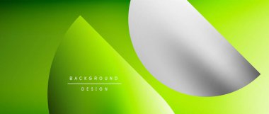 Posterler, kapaklar, afişler, broşürler, web siteleri için parlak renk çemberi ve yuvarlak element minimal geometrik soyut arkaplan