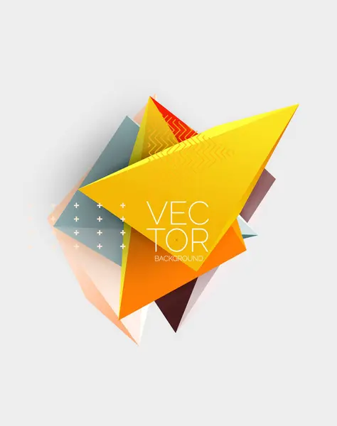 Vektor Dreiecke Geometrischer Abstrakter Hintergrund — Stockvektor