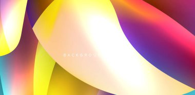 Soyut arkaplan renklerine sahip güzel sıvı şekiller