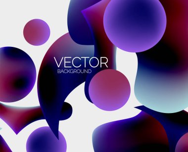 Vektör soyut parlayan şekiller arkaplan