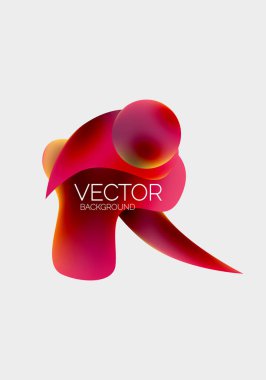 Soyut sıvı kabarcık arkaplanı. Sıvı eğimleri