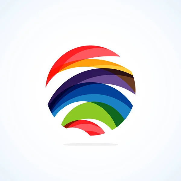 Abstract Circle Logo Minimalist Emblem Timeless Universal Shape Circle Unique — Stock Vector