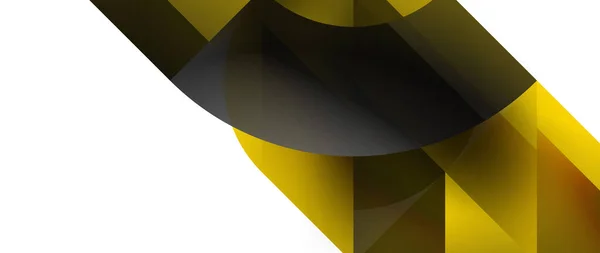 Fesselnde Vektorillustration Geometrischer Minimalistischer Abstrakter Hintergrund Mit Kreisen Und Dreiecken — Stockvektor