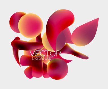 Soyut sıvı kabarcık arkaplanı. Sıvı eğimleri