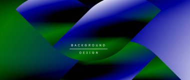 Posterler, kapaklar, afişler, broşürler, web siteleri için parlak renk çemberi ve yuvarlak element minimal geometrik soyut arkaplan