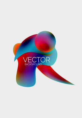 Vektör soyut parlayan şekiller arkaplan