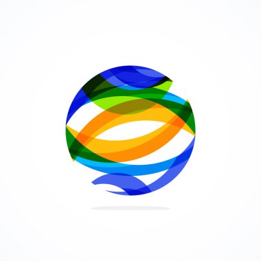 Soyut çember logosu - minimalist amblem, zamansız ve evrensel daire şekli. Benzersiz logo markaların ve kavramların aralığını temsil ediyor, basitliği ve yaratıcılığı tek ve ikonik bir resimde özetliyor