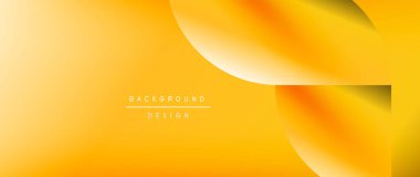 Posterler, kapaklar, afişler, broşürler, web siteleri için parlak renk çemberi ve yuvarlak element minimal geometrik soyut arkaplan