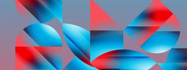 Minimalizm, gradyan cazibesiyle buluşur. Geometrik şekiller sakin bir arka planda birbirine dolanır. İnce renkler birleşir, dinamik bir tuval oluşturur, modern estetiğin kanıtıdır.