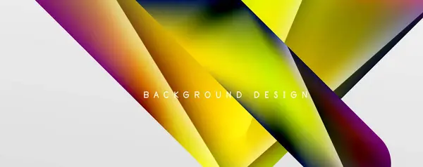Trekant Væske Farve Gradient Abstrakt Baggrund Vector Illustration Wallpaper Banner – Stock-vektor