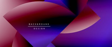 Posterler, kapaklar, afişler, broşürler, web siteleri için parlak renk çemberi ve yuvarlak element minimal geometrik soyut arkaplan