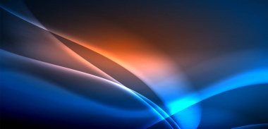 Neon ışıklarının ruhani parıltısında dinamik dalgalar. Hareket akışkanlığı ile neonun ışıl ışıl cazibesini birleştiren kavram, hem canlılığı hem de gelecekteki karmaşıklığı somutlaştıran büyüleyici arka plan.