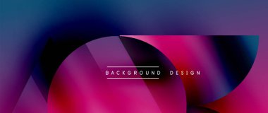 Birbirine kenetlenmiş üçgenler ve dairelerden oluşan büyüleyici soyut arkaplan, hem zerafet hem de modernlik saçan şaşırtıcı şekiller ve desenler oluşturur.