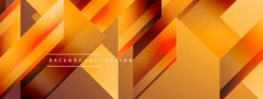 Basit geometrik formlar - dinamik geometrik soyut arkaplan. Duvar kağıdı, afiş, arkaplan, iniş sayfası, duvar sanatı, davetiye, baskılar, posterler için görsel senfoni