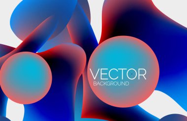 Vektör soyut parlayan şekiller arkaplan