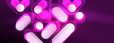 Neon dairesi soyut arkaplan. Duvar kağıdı, afiş, sunum, arkaplan şablonu